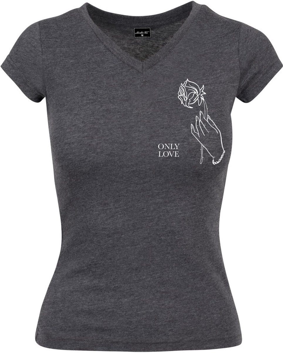 Mister Tee Only Love Dames Tshirt XL Grijs