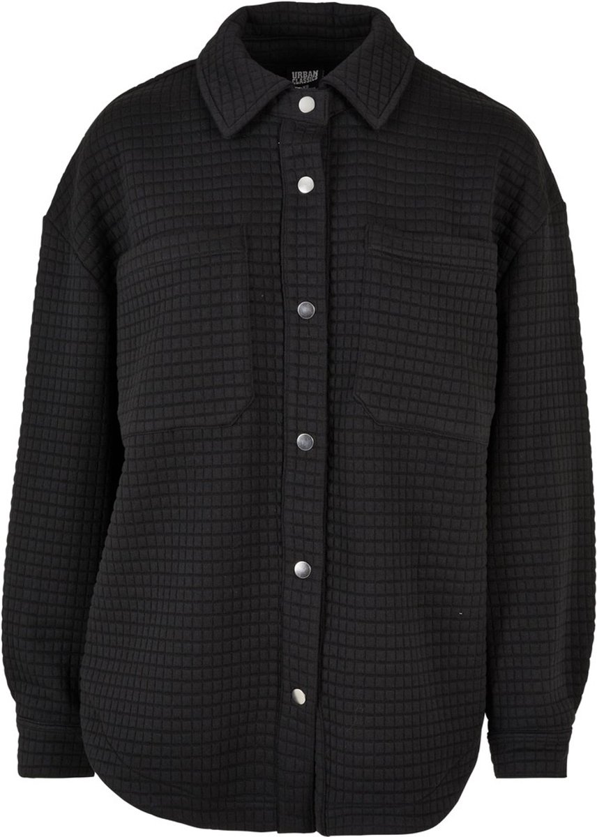 Urban Classics Quilted Sweat Overshirt Blouse L Zwart