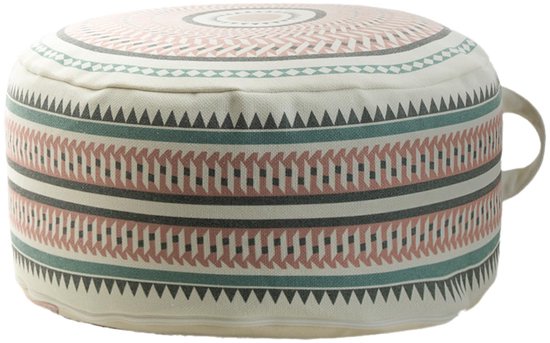 Geometrische zitzak - modern design - 1 stuk - pasteltinten - canvas