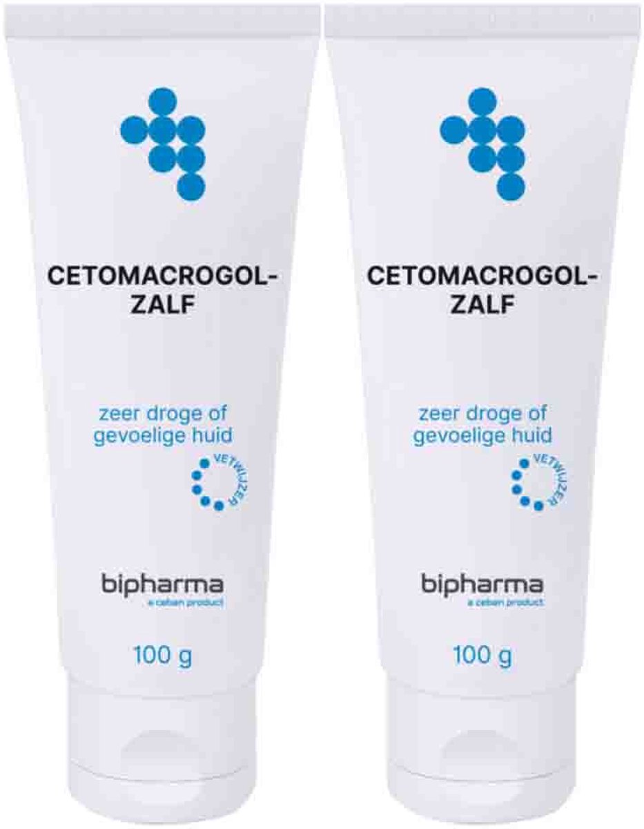 Bipharma Cetomacrogolzalf - 2 x 100 gr - Voordeelverpakking