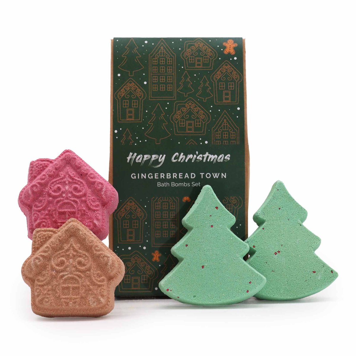 Gingerbread Town Kerstbadbom Cadeaupakket