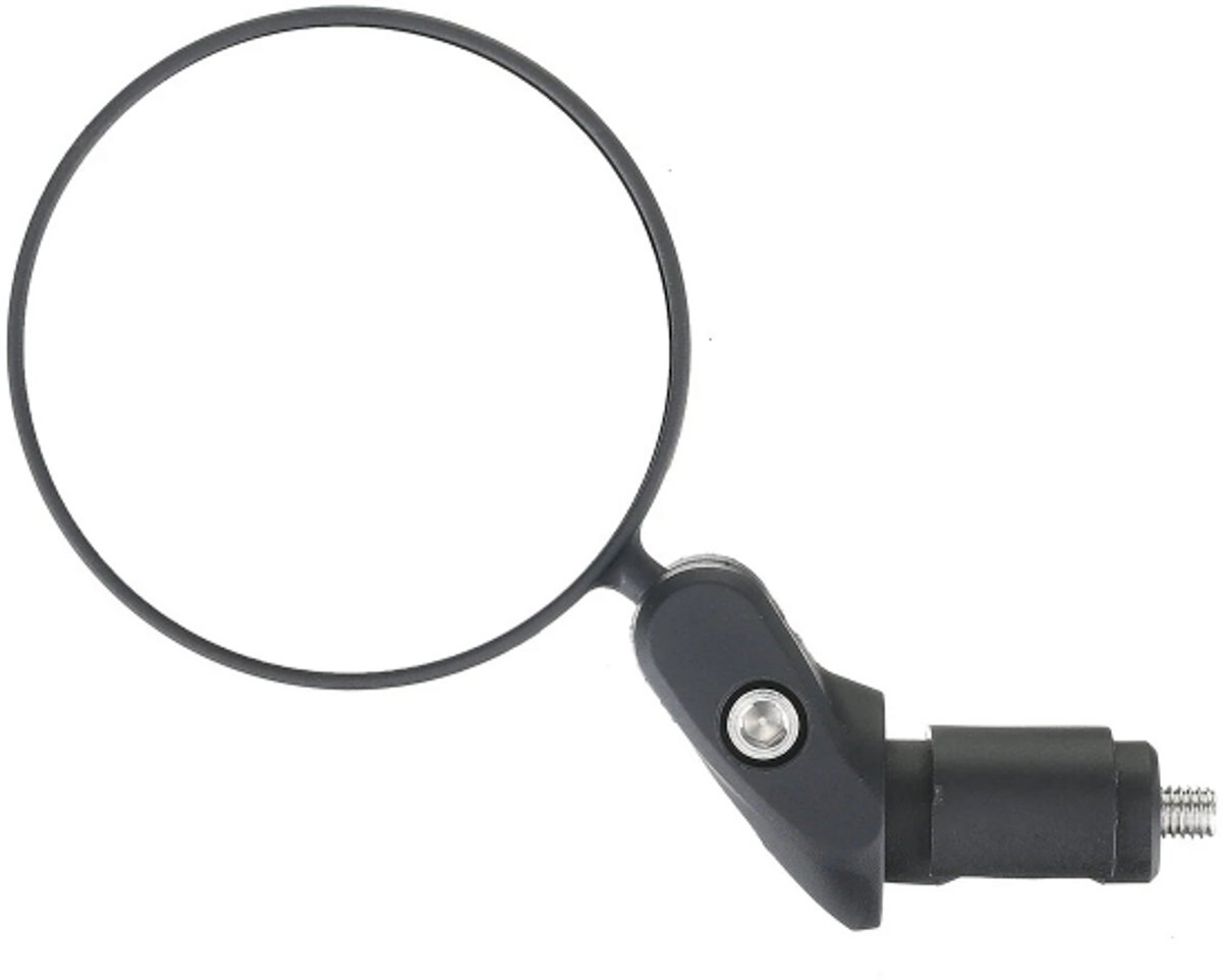 Rieba® Fietsspiegel - Bar End - Achteruitkijkspiegel Fiets - Spiegel voor Stuur - Verstelbaar - 360° Rotatie - Zijspiegel Rond - Geschikt voor Stuurdiameters van 17.4 tot 22 mm - Inclusief Montagemateriaal - Eenvoudige Montage - Zwart