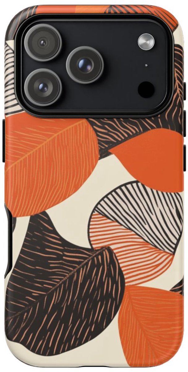 Abstract Herfstbladeren Patroon – Telefoonhoesje Geschikt voor iPhone 17 Pro