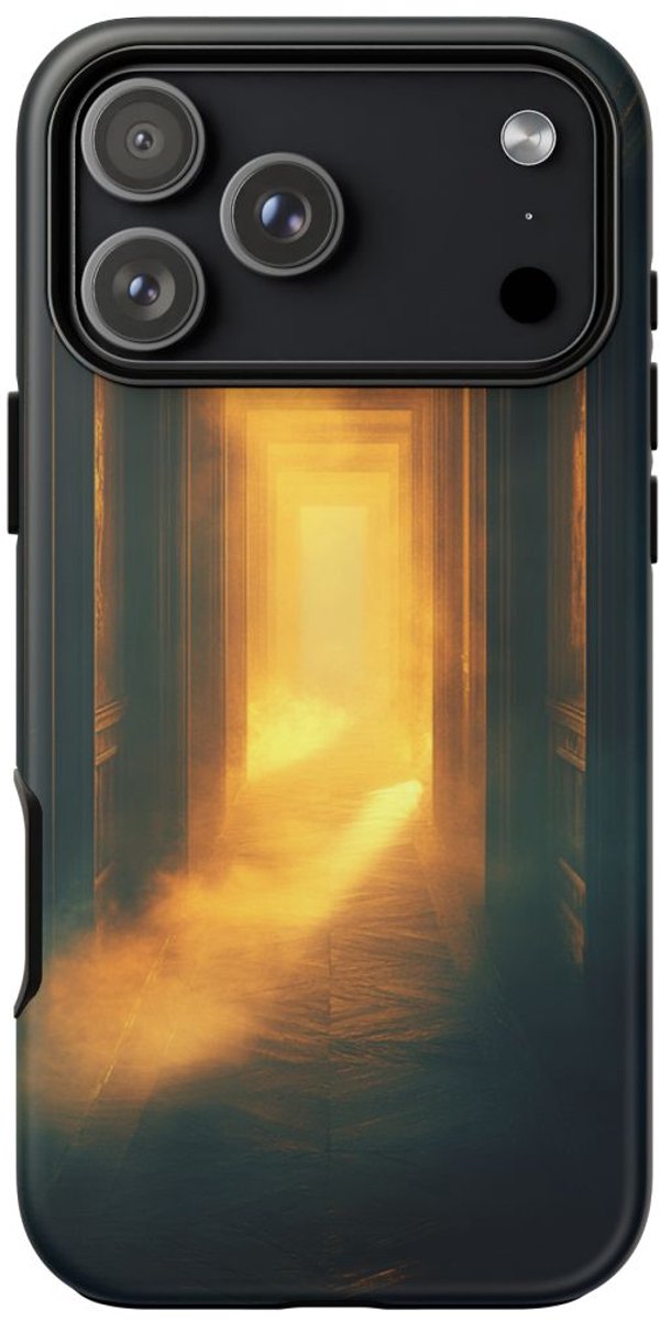 Mysterieuze Gang met Gloed van Licht – Telefoonhoesje Geschikt voor iPhone 17 Pro Max