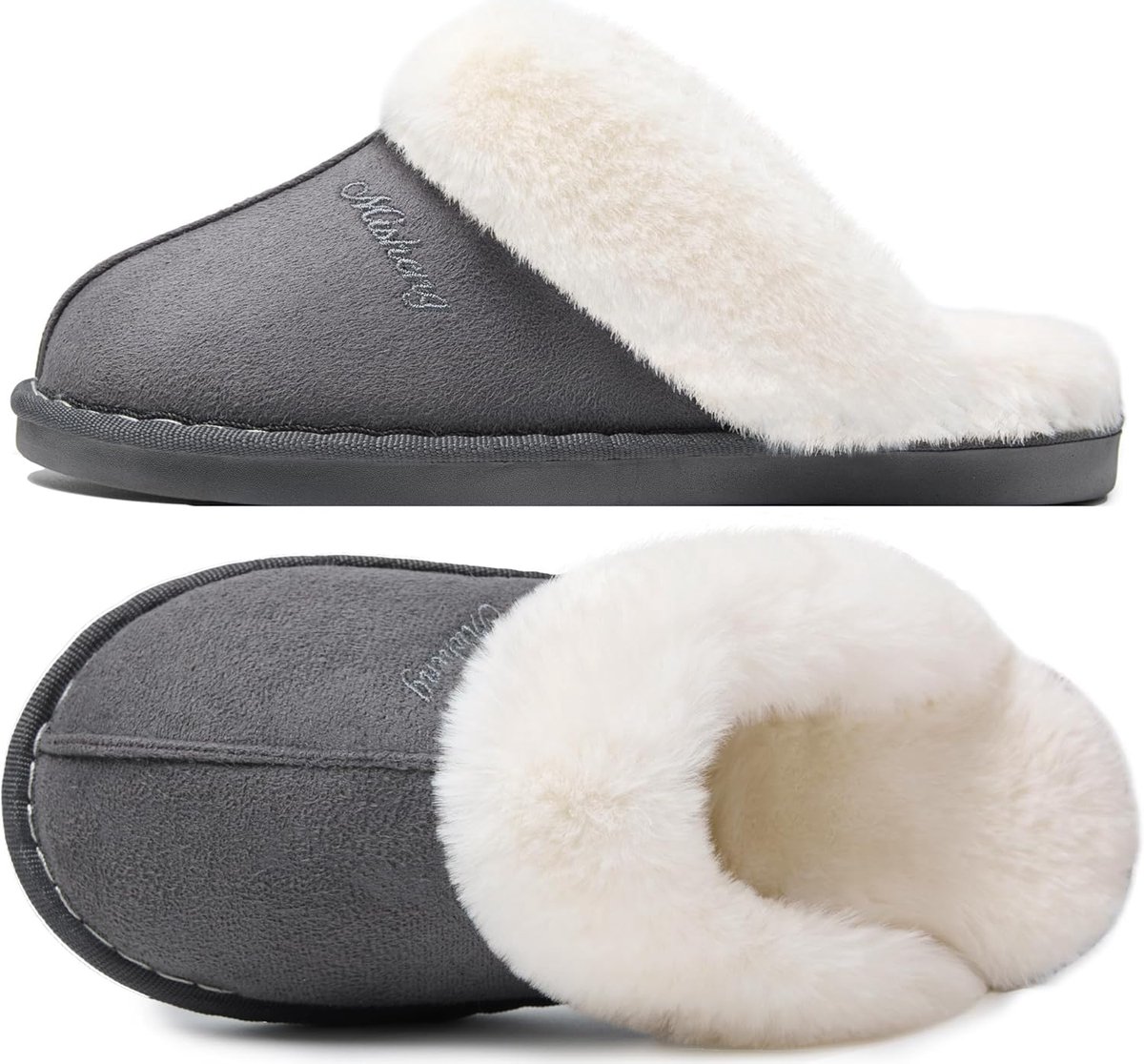 Comfortabele Dames Sloffen met Antislip en Traagschuim voor de Winter