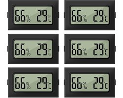 Digitale Mini Hygrometer en Thermometer 2-in-1 - 8 Stuks, Luchtvochtigheidsmeter voor Broeikas, Baby- en Woonkamer