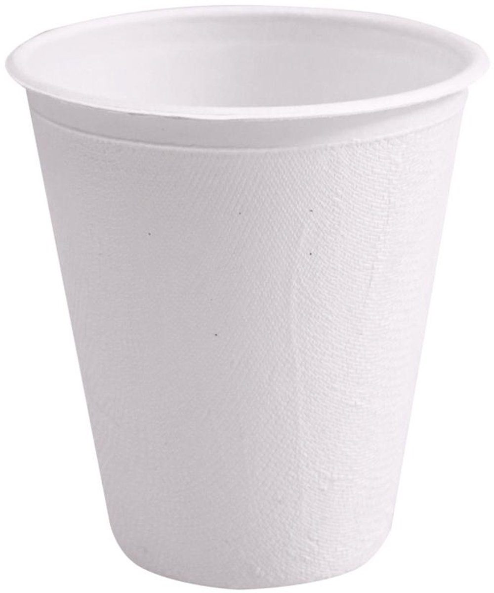 NATURE Star deksel voor suikerriet drinkbekers, 94 mm, wit