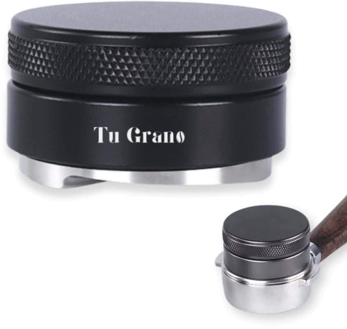 Tu Grano Koffie Verdeler - 58mm - Koffie Distributeur - Espresso Verdeler - Koffie Tamper - Zwart