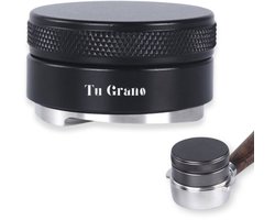 Tu Grano Koffie Verdeler - 58mm - Koffie Distributeur - Espresso Verdeler - Koffie Tamper - Zwart