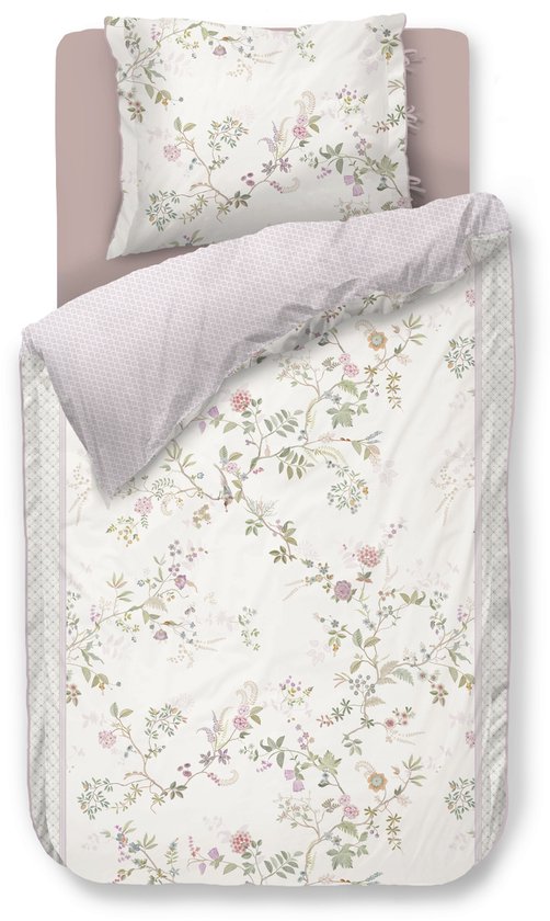 Pip Studio Bustani dekbedovertrek - Eenpersoons - 140 x 200/220 cm - Wit van Pip Studio — afbeelding 2