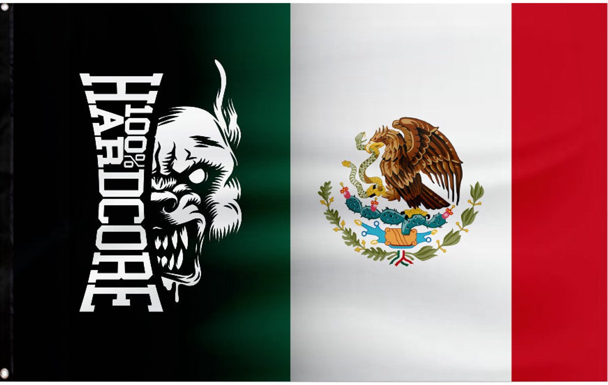 100% Hardcore Vlag Mexico