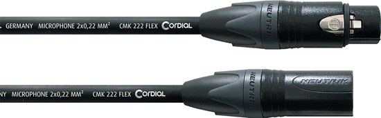 Câble micro Cordial FLEX 5m câble XLR prof CPM 5 FM-FLEX - Câble microphone