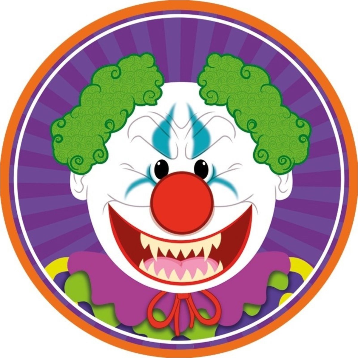 Halloween bierviltjes - 20x stuks - clown - karton - dubbelzijdig - horror