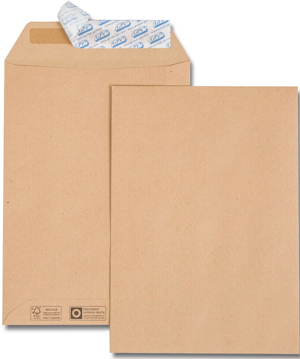 GPV verzendtassen Green ECO, C4, 229 x 324 mm, bruin