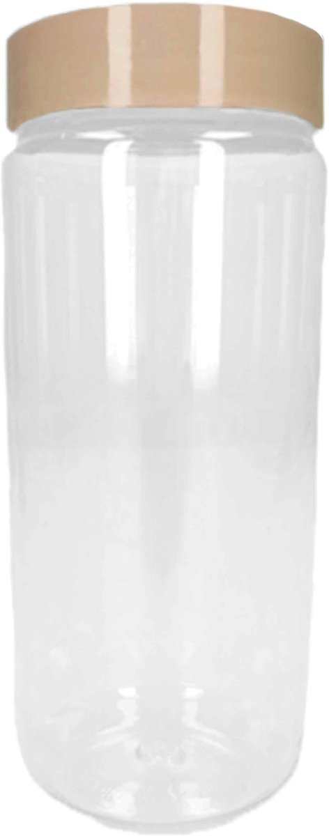 Plasticforte Voorraadpot/bewaarpot - 550 ml - kunststof - mintgroen - B7 x H16 cm