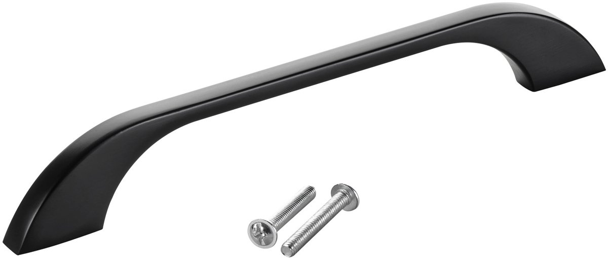 SOTECH meubelgreep BLACKLINE XIII BA 128 mm mat zwart (lengte 167 mm, breedte 10 mm, hoogte 25 mm) aluminium ladegreep vitrinekastgreep