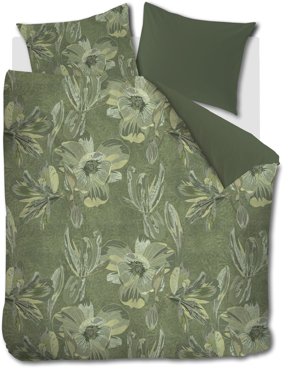 Kardol Symbiose dekbedovertrek - Lits-Jumeaux - 240 x 200/220 cm - Groen