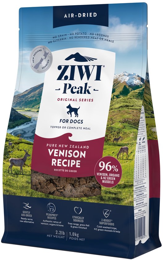 Ziwi Peak Steam & Dried hondenvoeding - Lam