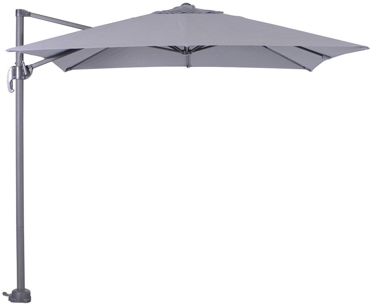 Garden Impressions Hawaii S zweefparasol - 250 x 250 cm - carbon black/ licht grijs