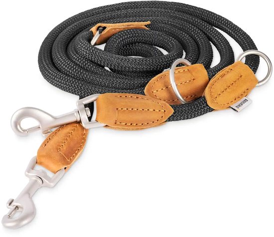 TagME 1.8M Hondenriem voor wandelen en training, leiband met zachte grip en reflectoren, ideale dagelijkse lijn voor alle rassen, 12mm x 185cm, Roze