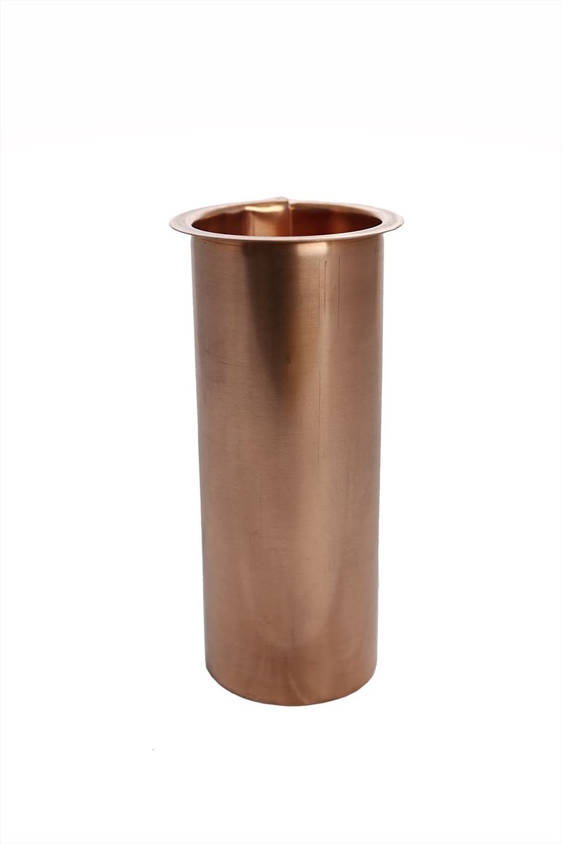 Tapeind Koper Bakgoot | Ø80 mm | 20 cm