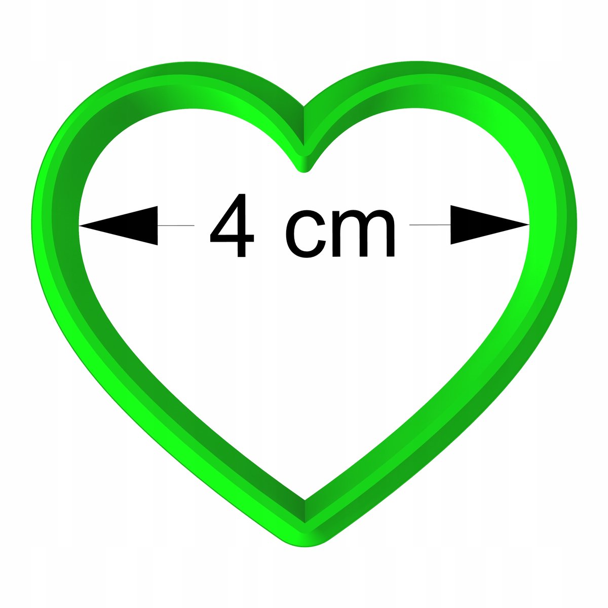 Valentijnsdag Koekjesvorm Hart 4cm - Unieke Bakvorm voor Koekjes