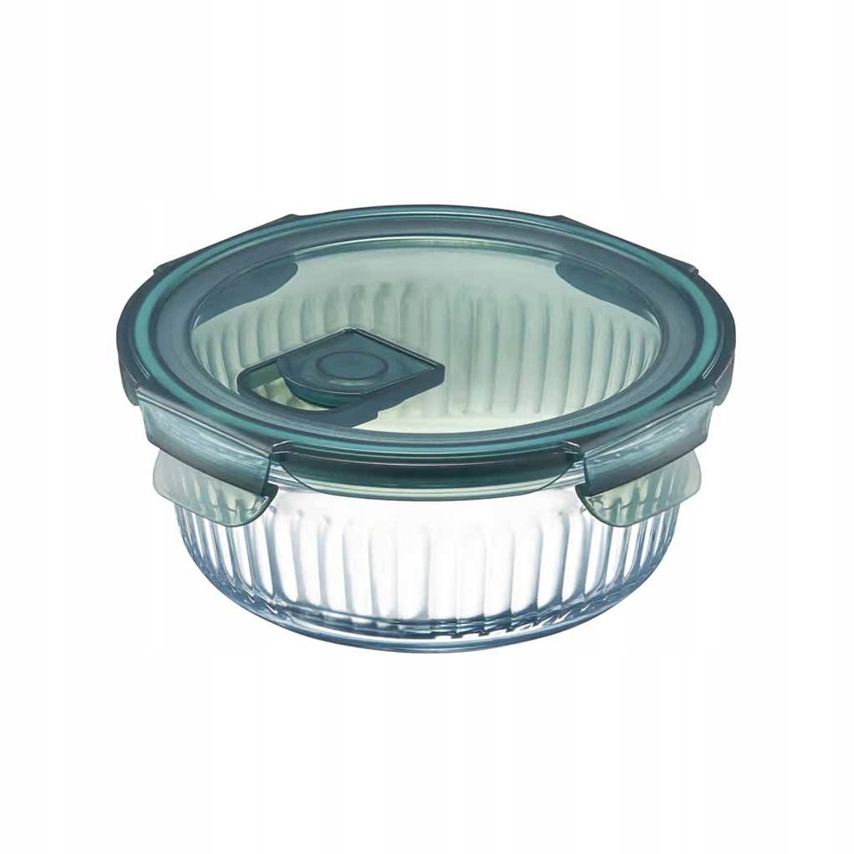 Rillet Glazen Bewaarcontainer 400ml - Hittebestendig & Vriezerbestendig