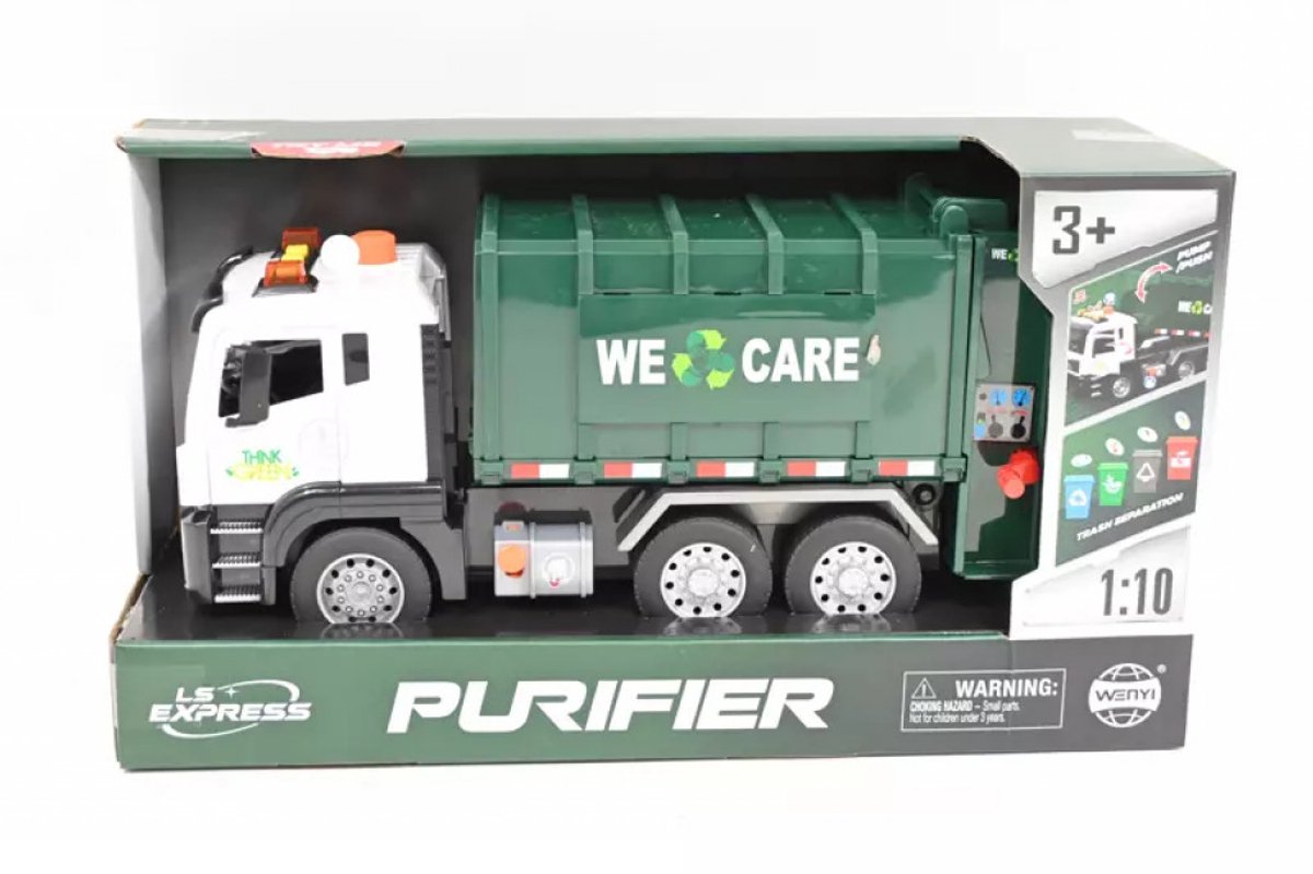 Madej Vuilniswagen Speelgoed 1:10 - Voor Kinderen Vanaf 3 Jaar
