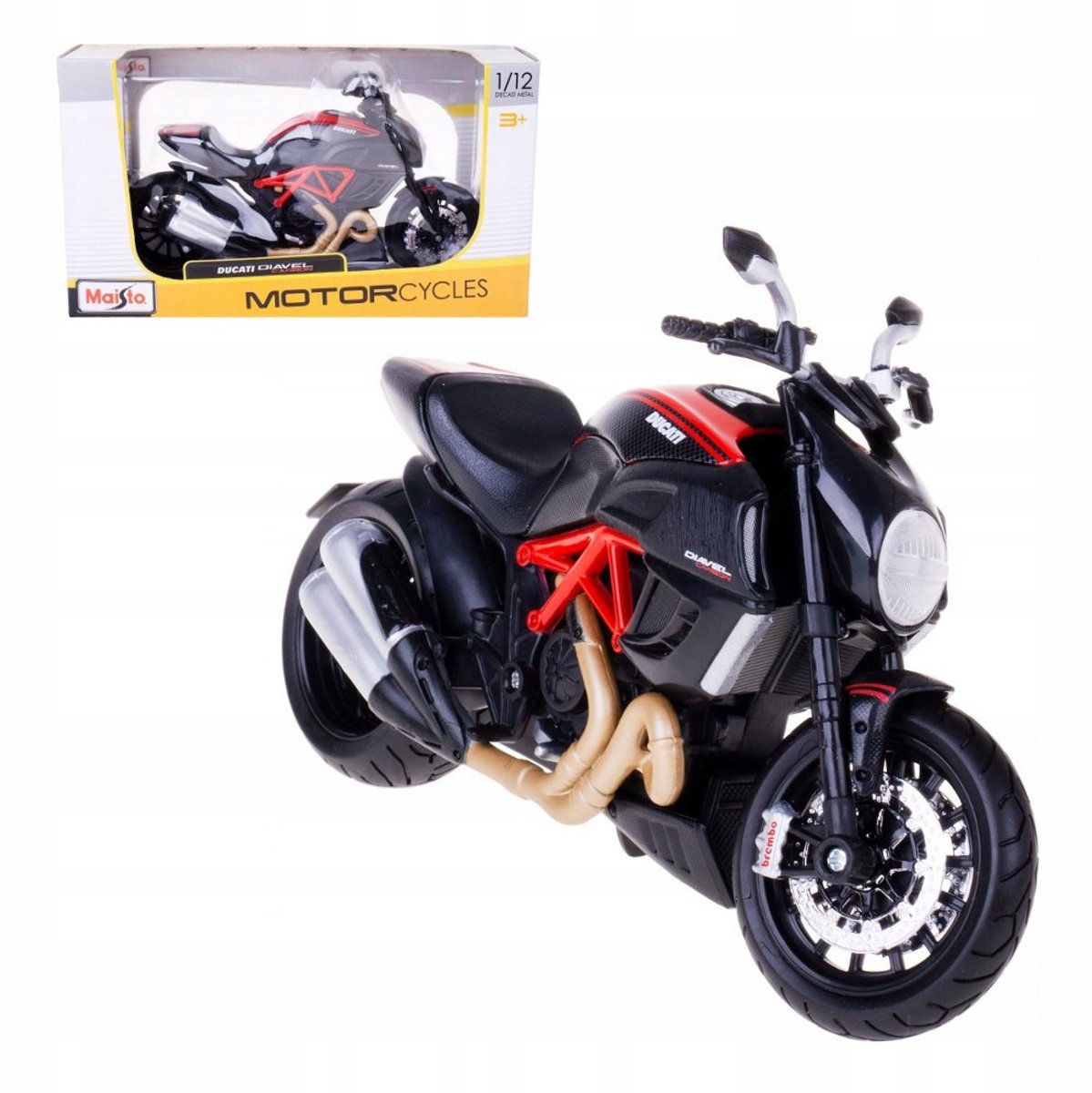 Maisto Ducati Diavel Carbon motor model schaal 1:12