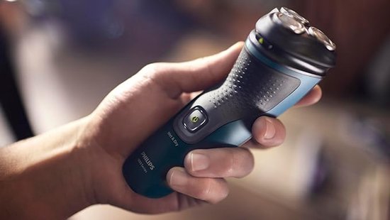 Philips S1151/00, Rasoir rotatif, Noir, Bleu, Batterie, Hybrides nickel-métal (NiMH), 40 min, 8 h