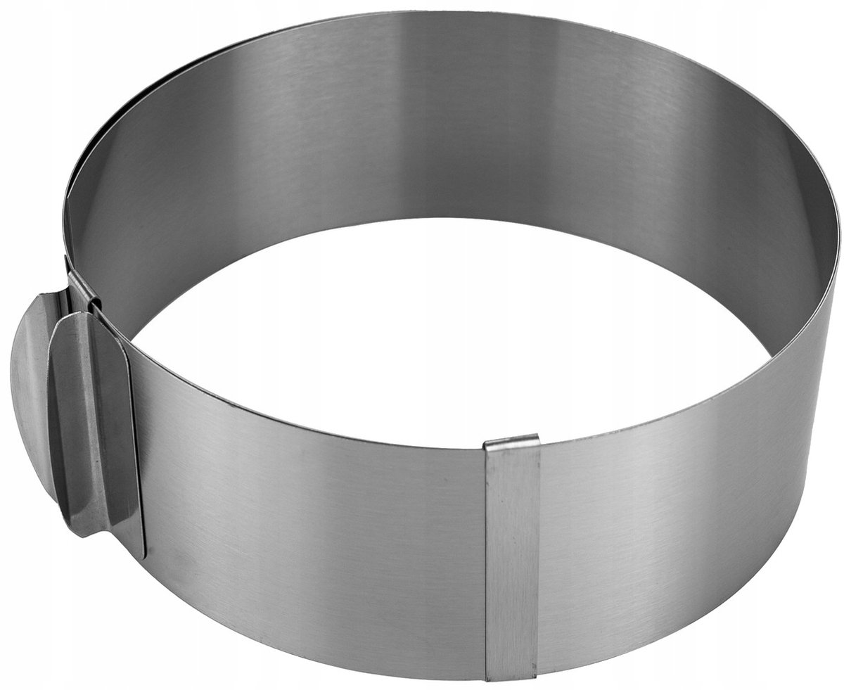 Verstelbare Taartring 16-30 cm Hoogte 6 cm - Roestvrij staal