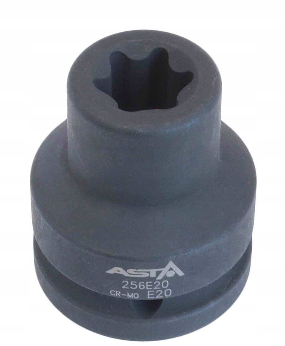 ASTA 256E20 Slagdoppen Torx E20 3/4" Cr-Mo Staal