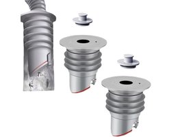 Anti-geur wasmachine stop, Universele afvoerset 45-50 mm gezalfde wasmachine slang, vloerafvoerkern, anti-geur wasmachine stop afvoerslang afdichtstop, pakking voor slang, Vloerafvoer geur Val (2 stuks) - Cyslmuk®