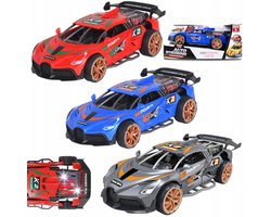 Raceauto met LED-verlichting en geluid, 19cm, 3+ jaar
