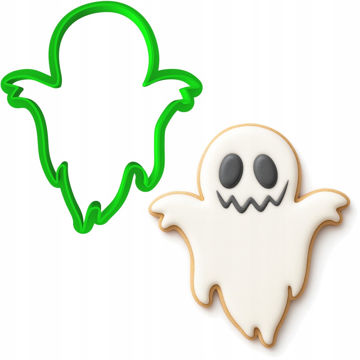 Halloween Koekjesvorm - Spookje, Kunststof, 8cm