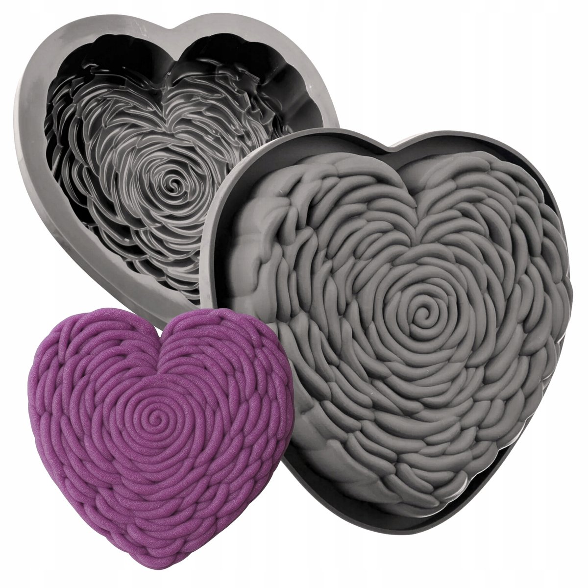 Siliconen Bakvorm Hart Rozen - Perfect voor Taarten & Decoraties