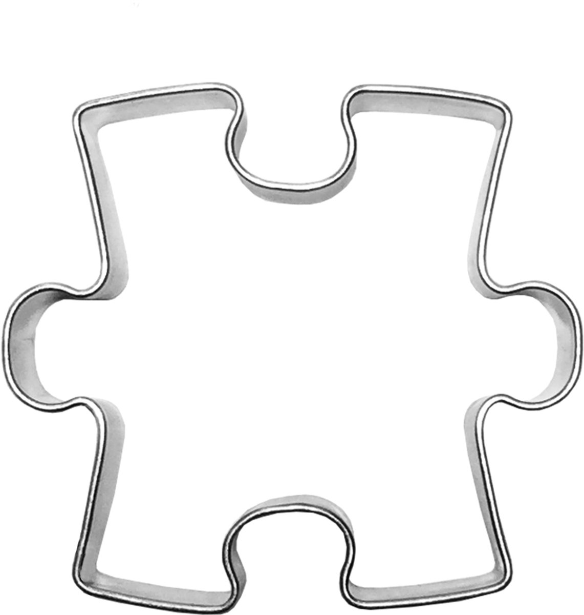 Puzzelvorm Koekjesuisteker - Mini 2 cm - Roestvrij Staal