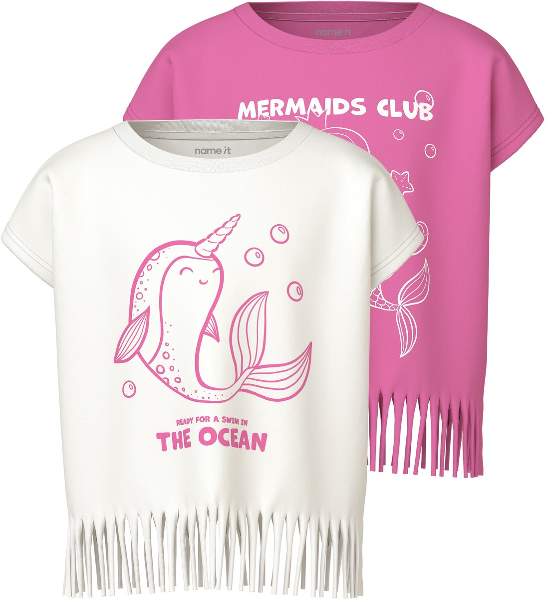 NAME IT - NMFVALONE 2P CAPSL SHORT TOP - Meisjes - T-shirts