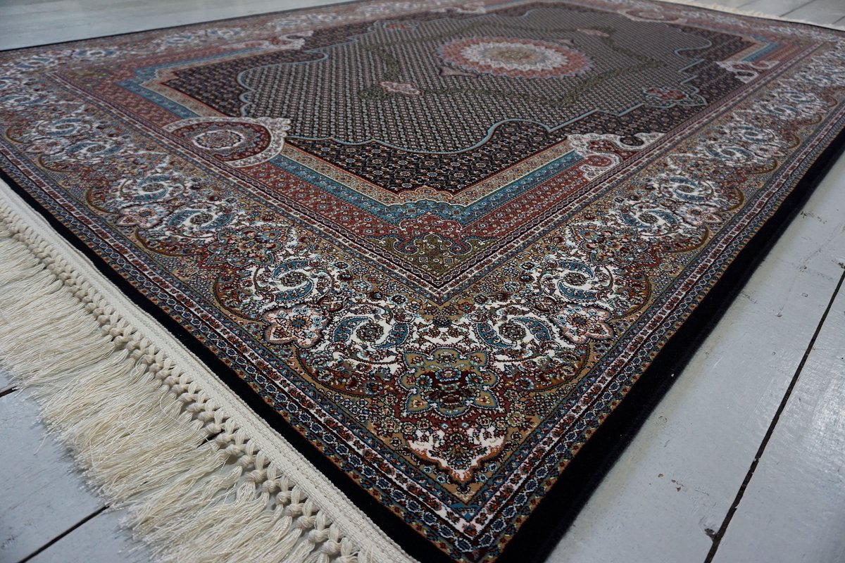 SusaStyle - OUTLET - Perzisch Vloerkleed – Shah Mahi darkblue – Tapijt 150 x 225 cm