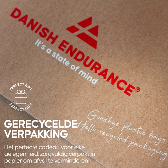 DANISH ENDURANCE Merinowol Wandelsokken - Blaar Sokken - Thermisch - Ademend - voor Heren en Dames - Zand - Maat 35-38