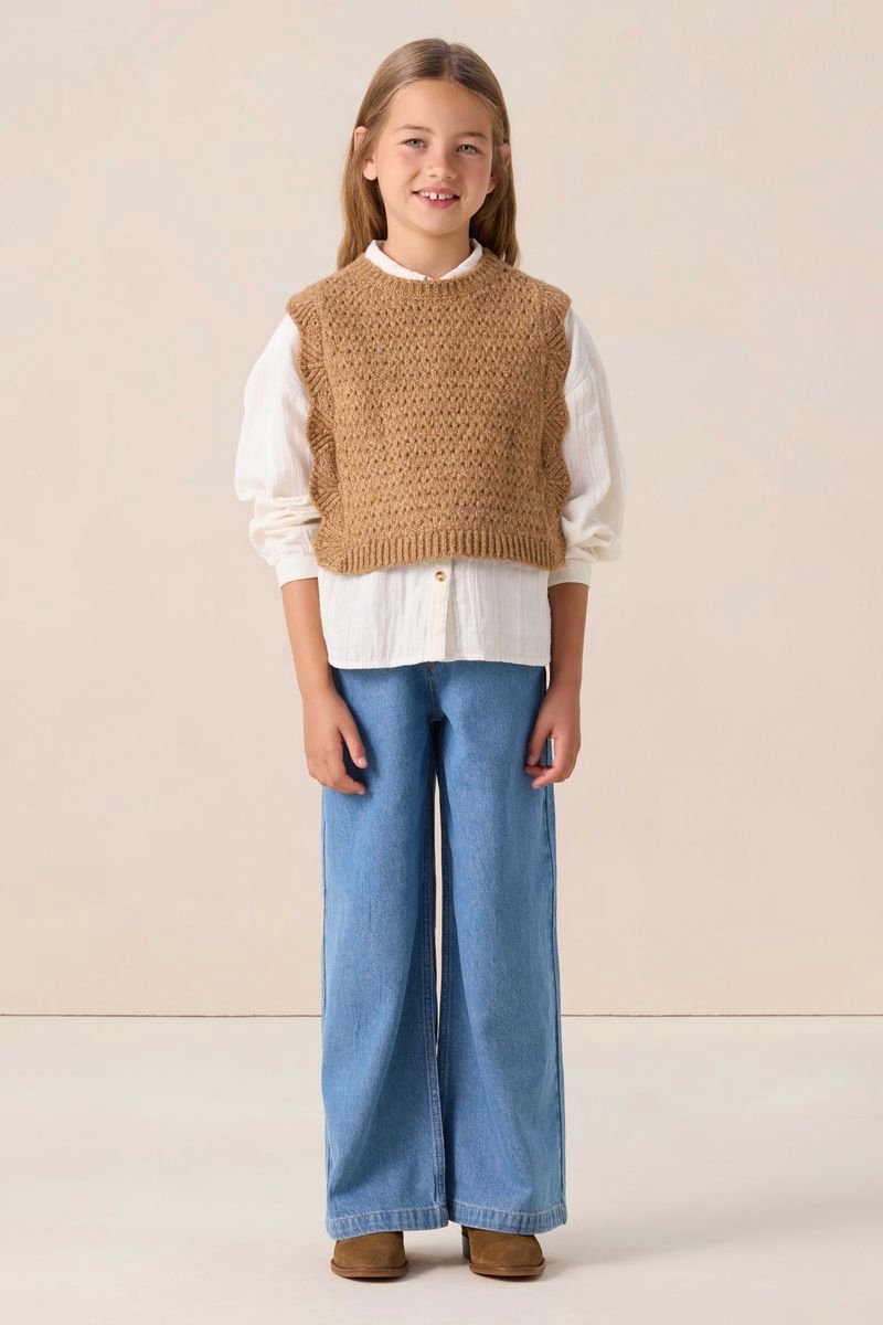 Sissy-Boy - Blauwe wide leg jeans
