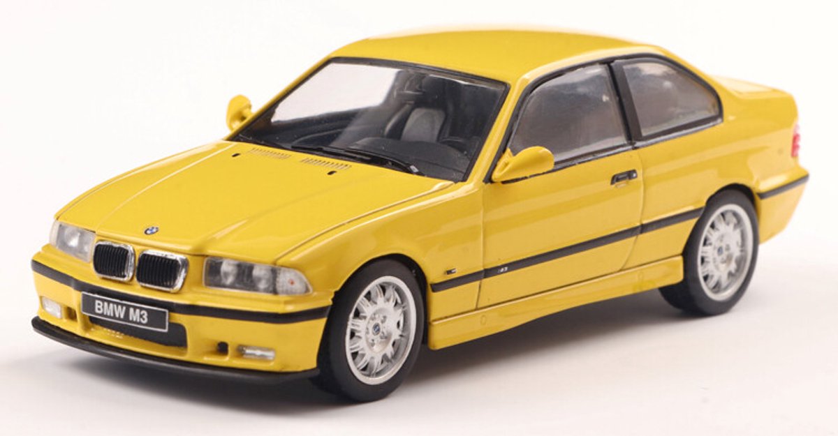 Solido Bmw m3 (e46) '99, geel schaal 1:43