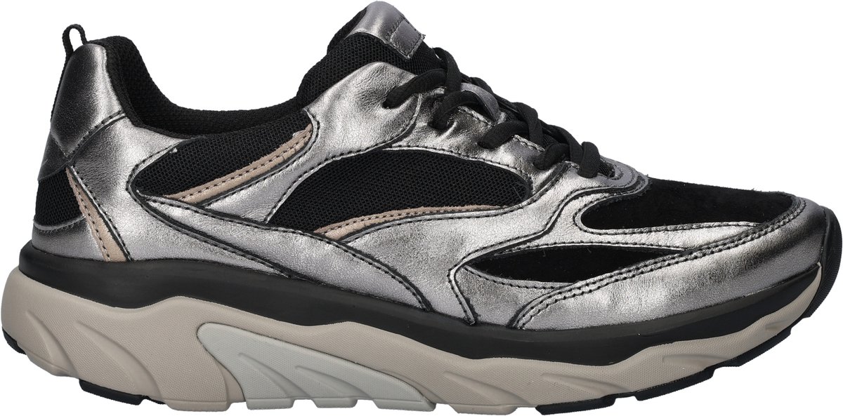 Gabor Rollingsoft dames sneaker - Zilver