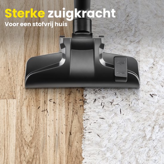 RYER - Stofzuiger met Zak - Krachtig 850W - Stil - 12m Actieradius - HEPA - Drie Mondstukken - Vacuum Cleaner - MotionPro Serie