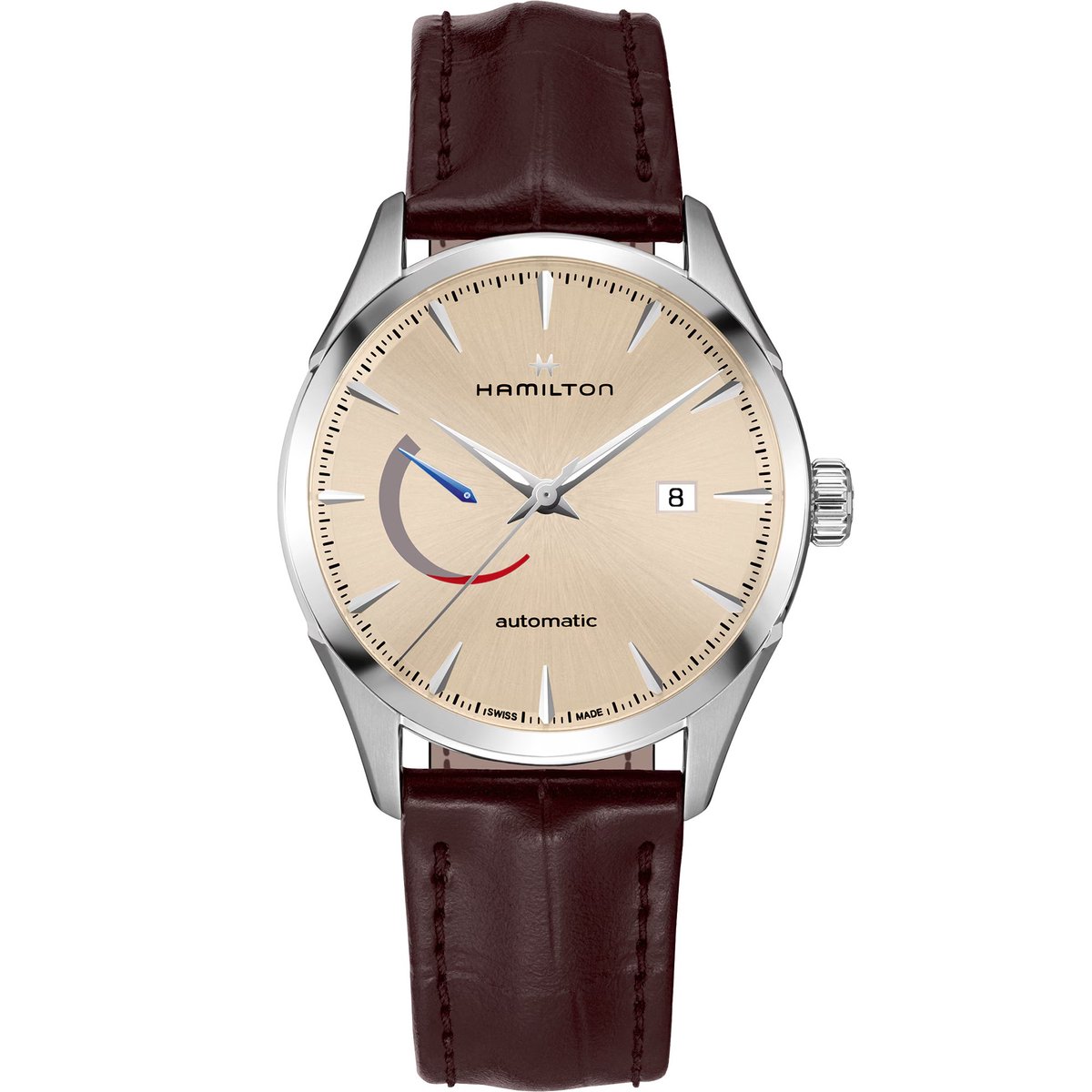 Hamilton Jazzmaster H32635521 Horloge - Leer - Bruin - Ø 42 mm