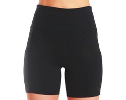 PACE Pocket Short - Korte Sportbroek - Sportlegging - Short met Zakken - Korte Broek - met zakken - Comfortabel - Zwart - Maat M