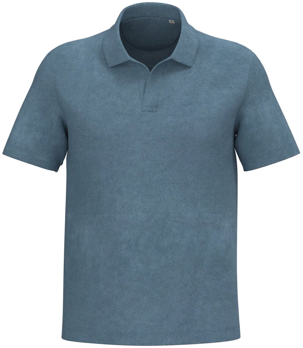 Spasso Ecologische sponsen herenpolo SP229 - Cool blue - L