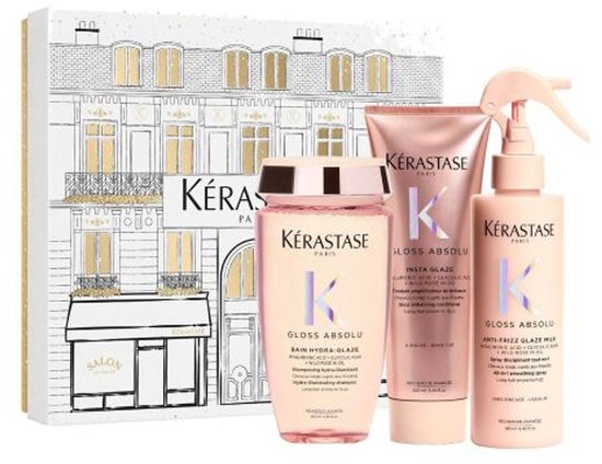 Kérastase Gloss Absolu Coffret de Noël pour cheveux longs sujets aux frisottis