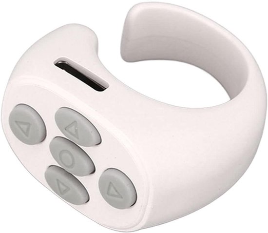 Remote, Tiktok Scrolling Ring, Bluetooth Page Turner voor APP, APP Compatibel met IOS & Android (Roze