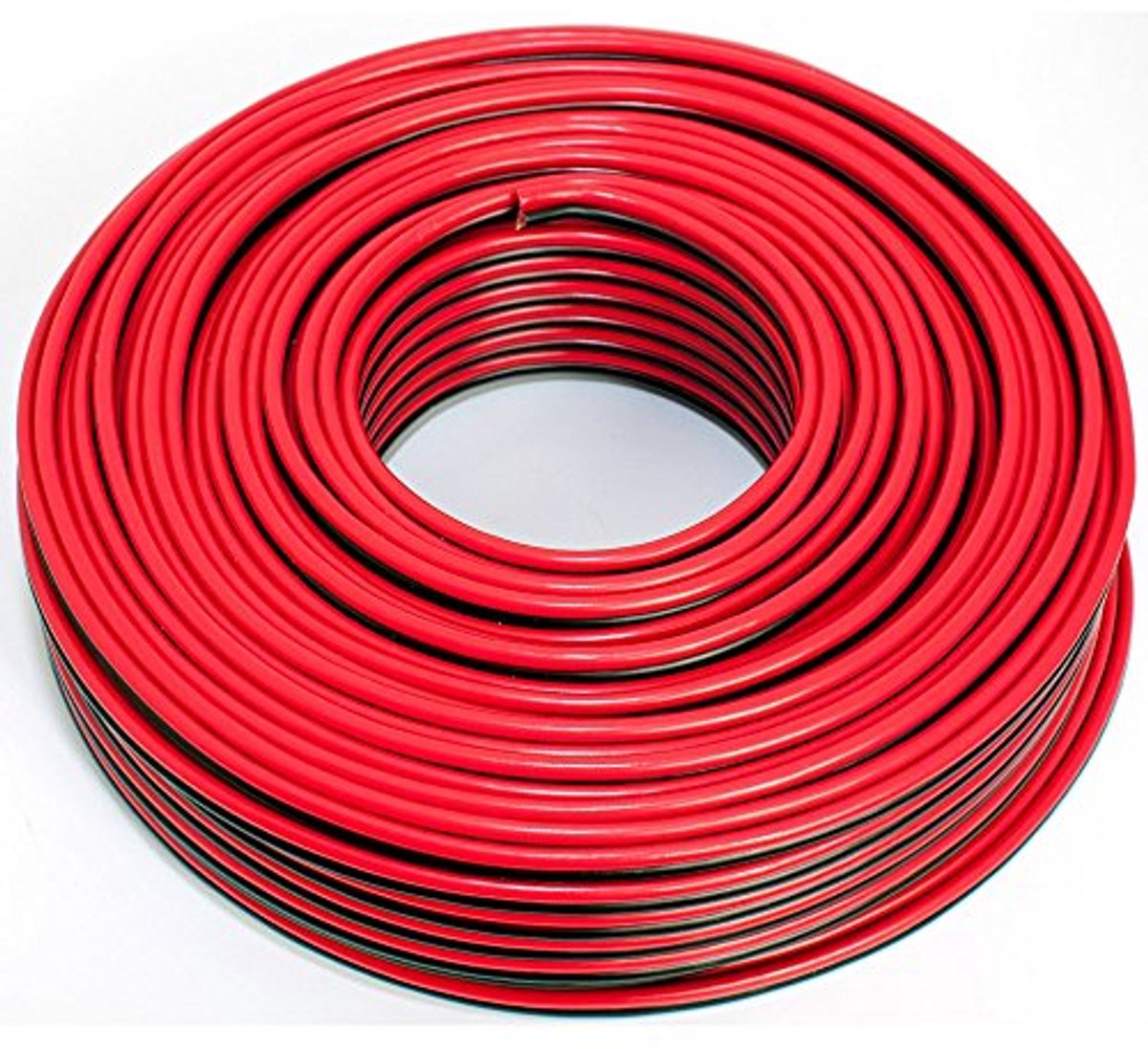 Luidsprekerkabel 2x2,50mm2 - 50 meter - rood-zwart - audiokabel voor hoogwaardig geluid